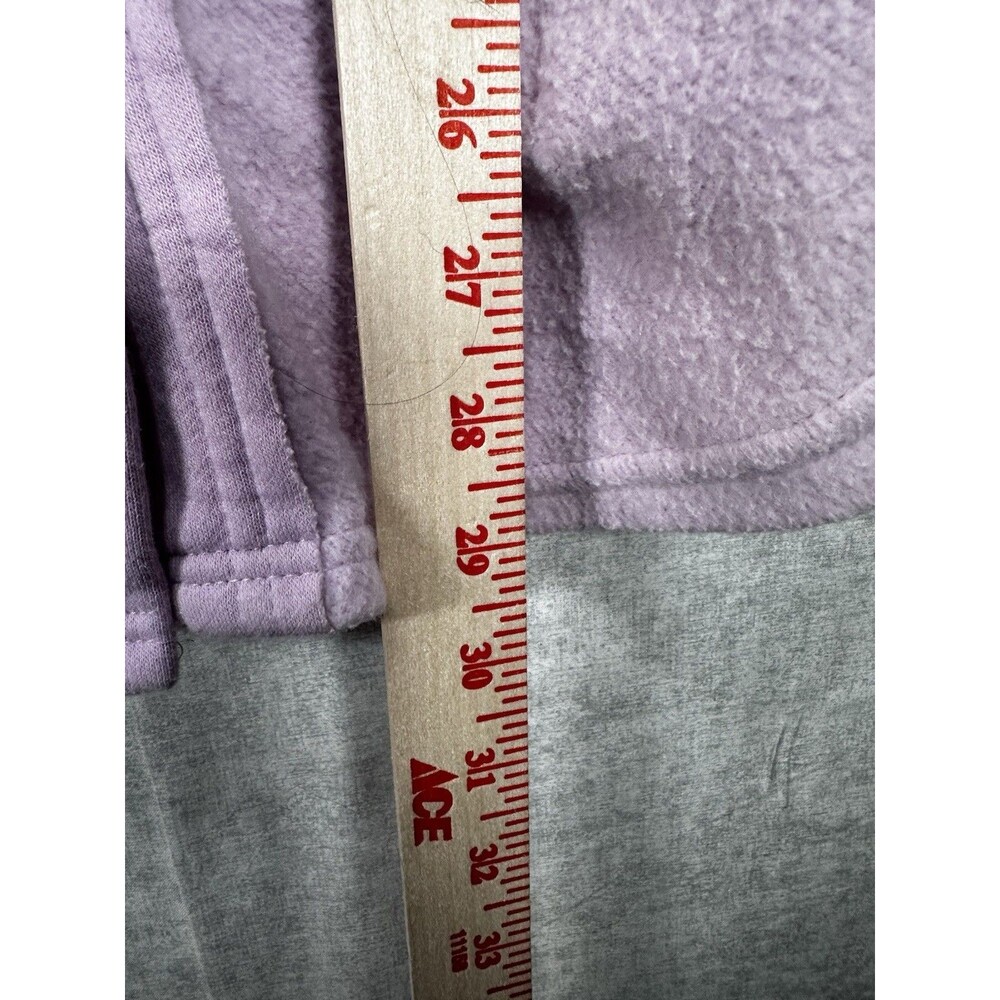 Black Tape_ Shirt-Jacket Women Sm Purple Fleece Distressed Stretch Button Collar - Picture 7 of 7